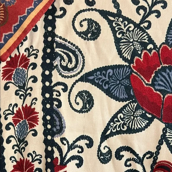 FARM Rio Navy and Maroon Floral Midi Dress - Picture 11 of 17